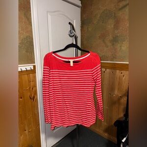 Banana Republic | Red Striped Longsleeve